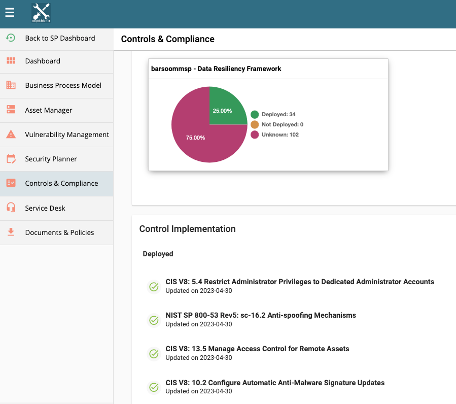 Controls & Compliance Platform